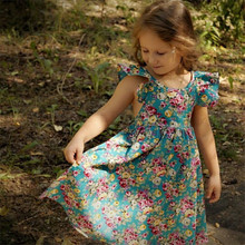 Summer Baby Girl Dress Floral Ruffles Kids Dresses For Girls Children Clothes Toddler Girls Dresses Birthday Party Clothing 2024 - buy cheap