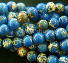 Fashion ! 8mm Blue Sea Sediment chalcedony Round Loose Beads 15 inches 2 piece/lot jewelry JT5000 letras 2024 - buy cheap