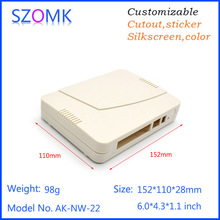 szomk new router plastic electric boxes (4 pcs) 152*110*28mm swith abs case pcb enclosure instrument housing case control box 2024 - buy cheap
