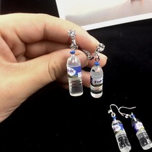 Creative Personality Mineral Water Bottle Earrings Long Cute Ear Clip On Earring No Ear Hole Earrings Trendy Funny Jewelry 2024 - buy cheap