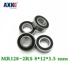 Axk 10pcs High Quality Abec-5 Z2v2 Mr128-2rs Abec-5 8*12*3.5 Mm Miniature Ball Bearings Mr128rs L1280 2024 - buy cheap