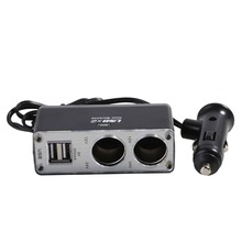 12V-24V Car Cigarette Lighter Socket Splitter Plug LED USB Charger Adapter Detection For Phone MP3 DVR  Car Power Adapter 2024 - buy cheap