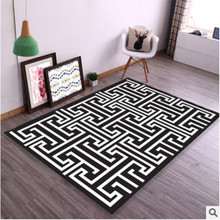3D printed geometric lattice carpets for living room study bedside rugs and Carpet bedroom yoga Floor mat children Crawl tapete 2024 - buy cheap