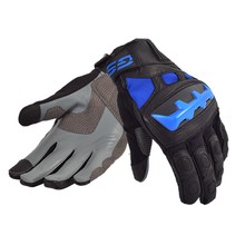 2018 New Motorcycle Motocross Riding Racing GS Gloves for BMW Motorrad Black Blue Leather Gloves 2024 - buy cheap