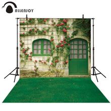 Allenjoy wedding photo background pergola flower vine garden window door spring nature backdrop photobooth photo prop photocall 2024 - buy cheap