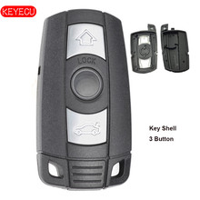 Keyecu substituição inteligente remoto chave caso escudo 3 botão fob para bmw 1 3 5 6 7 series e90 e92 e93 2006-2011 2024 - compre barato
