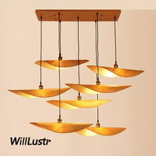 Handmade Bamboo Pendant Light Zen Creative Wood Suspension Lamp Hotel Bistro Restaurant Teahouse Chinese Style Hanging Lighting 2024 - buy cheap