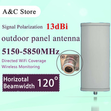 5.8G 13dBi 120 degree outdoor panel  wifi  antenna single polarization high gain for AP sector  base station antenna 2024 - buy cheap