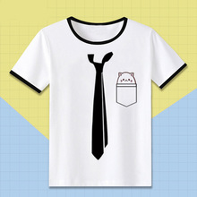 Bonito T-Shirt Bananya Japão Anime Encabeça T-shirt Dos Homens do Verão Das Mulheres camisa de Manga Curta T 2024 - compre barato