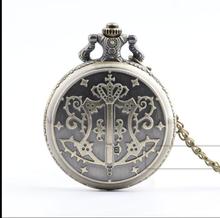 Retro Vintage Bronze Kuroshitsuji Black Butler Quartz Pocket Watch Analog Pendant Necklace Men Women Watches Gift Reloj Montre 2024 - buy cheap