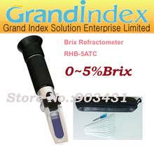 0-5%Brix  refractometer RHB-5ATC(Black Rubber) 2024 - buy cheap