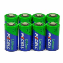 8 X PKCELL 2/3A CR123A 3V литиевая батарея CR123 CR 123 CR17335 123A CR17345(CR17335) 16340 первичные батареи для кармерас 2024 - купить недорого