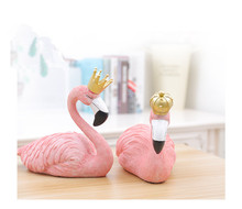 1PC Ins Fashion Desk Decoration Big Flamingo Ornaments Decorative Figurines Home Decor Resin Craft Wedding Lovers JL 204 2024 - buy cheap