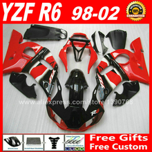 OEM red fairings Fit for YAMAHA R6 1998 1999 2000 2001 2002 plastic parts 98 99 00 01 02 fairing kits U4T0 2024 - buy cheap