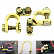 2Pcs Hi-Q Replacement Auto Car Battery Terminal Clamp Clips Brass Connector Drop shipping 2024 - buy cheap