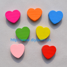 20pcs DIY Fashion Jewelry Making Accessories Cartoon Wooden beads Carved Heart Mix Color Handcraft Bracelet Making Findings 2024 - buy cheap