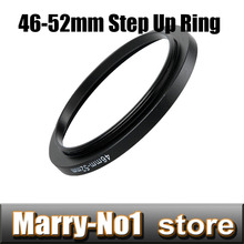Free shipping Black Step Up Filter Ring Lens Ring 46mm to 52mm 46mm -52mm 46-52mm 2024 - buy cheap
