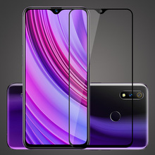 Película de vidro temperado para oppo realme x lite, cobertura completa 3d, película protetora 9h de proteção para oppo realme x lite 2024 - compre barato