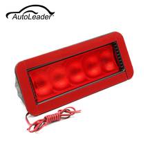 AutoLeader Universal Car Red 5LED 12V Rear High Mount Lever Third 3RD Brake Stop Tail Light Car LED Light 0.5W Plastic 2024 - buy cheap