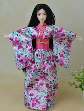 Fashion Doll Clothes Outfit Traditional Japanese Kimono Dress For Barbie Doll Clothes For 1/6 BJD Dolls Cosplay Costume 2024 - buy cheap