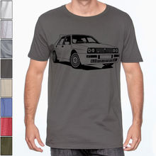 Men Casual Short Tee Lancia Delta HF 16v Integrale Evo 2 Soft Cotton T-Shirt Multi Colors Rally WRC Funny Shirt 2024 - buy cheap