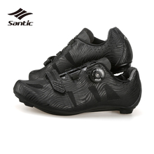 Santic Road Cycling Shoes Men Nylon Breathable Pro Team Road Bike Shoes Self-locking Athletic Bicycle Shoes Ciclismo 2018 NEW 2024 - buy cheap