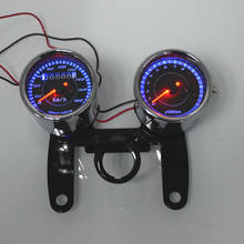Universal Motorcycle Speedometer Odometer Gauge 0~180km/h 13000 RPM LED Backlight Tachometer Set 2024 - buy cheap