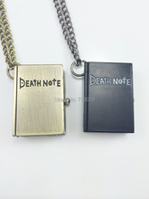 Pingente para relógio analógico, colar masculino e feminino com 20 cores, modelo de filme death note, original de fábrica 2024 - compre barato