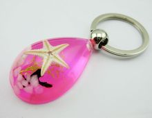 Anel de chave da estrela, 12 peças, chaveiro fashion seastar beauty legal, glitter rosa 2024 - compre barato