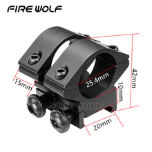 FIRE WOLF Tactical Low Profile 25.4mm Rifle Scope Rings 20mm Weaver/picatinny Rail Mount Marui Gun Sa 58 2024 - buy cheap