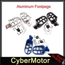 Aluminium Footrest Foot Pegs For Yamaha PW50 PW80 TW200 TTR90 TTR90E Honda XR50R CRF50 CRF70 CRF80 CRF100F Dirt Bike Motocross 2024 - buy cheap