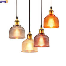 IWHD Glass Retro Vintage Pendant Light Fixtures Loft Style Industrial Lamp Kitchen Restaurant Luminaire Home Lighting Lampen 2024 - buy cheap