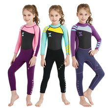 new 2.5mm Neoprene Wetsuit Diving Suit Boys Girls Swimsuit long Sleeve Jumpsuits Swimwear Back Zip Surf Snorkeling Sailing beach 2024 - buy cheap