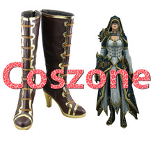 WOW Jaina Proudmoore Cosplay Shoes Boots Halloween Carnival Cosplay Costume Accessories 2024 - buy cheap