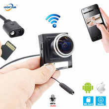 Hqcam-mini câmera de vigilância para segurança, ip, wi-fi, 720p 960p, 1080p, áudio, entrada para sd, ipcam, sem fio, lente com ângulo de 1.78mm 2024 - compre barato