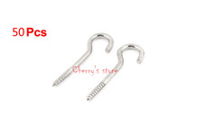 Ceiling Lamp Wire Holder 3mm Dia Thread Metal Open End Screw Hooks 5cm Long 50Pcs/lot 2024 - buy cheap