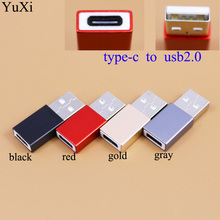 Адаптер-конвертер YuXi USB 2,0 «папа»-«мама» USB Type-C для Macbook ПК «папа» 2024 - купить недорого