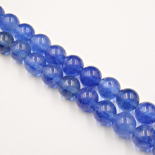 Cuentas de cuarzo de pelo azul liso de piedra Natural, 4-12mm, cuentas sueltas DIY para accesorios de fabricación de joyas, Envío Gratis 2024 - compra barato