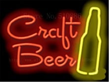 Craft Beer NEON SIGN REAL GLASS BEER BAR PUB LIGHT SIGNS store display Bulbs bar Advertising drink food Lights 17*14" 2024 - buy cheap