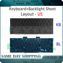 New Laptop A1708 US Layout Keyboard with Backlight Backlit for Macbook Retina Pro 13" A1708 US USA English Keyboard 2016 2017 2024 - buy cheap