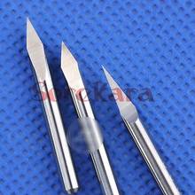 3.175*0.1mm 45 Degree 3 Edge Carbide Woodworking Tools Pypamid Tools For CNC Router Machine 3 Face Carving Bits 2024 - buy cheap