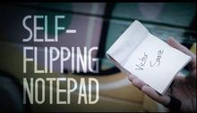 Self-Flipping Notepad (DVD And Gimmick) By Victor Sanz, Magic Trick,Illusion,Close Up Magic,Mind Magic Props,Street,Fun,Toys 2024 - buy cheap