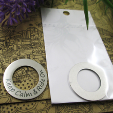10pcs--"Keep Calm & Ride On"stainless steel charms more style for choosing DIY Charms 25*15mm 2024 - buy cheap
