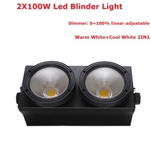 China Factory Directly Sales 2 Eyes Led Audience Light COB Power Warm White + Cool White 2IN1 LED Led Blinder Light 90V-245V 2024 - buy cheap