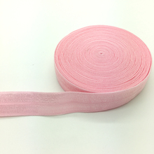 5 Yards 5/8"(15mm) Pink Multirole Fold Over Elastics Spandex Satin Band DIY Lace Sewing Trim 2024 - buy cheap