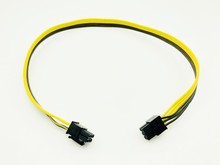 10 шт. 6-контактный адаптер питания PCIe PCI-Express Удлинительный кабель 6-контактный штекер-штекер 18AWG линия для майнинга BTC 2024 - купить недорого