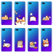Funny Back Cover For Xiaomi Mi A1 A2 Lite Mi5 Mi6 Mi8 Corgi Cute Dog Phone Case Silicone For Xiaomi Mi 5 5C 5S 5X 6 6X Plus 8 SE 2024 - buy cheap