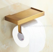1 soporte para teléfono y papel de cuarto de baño de latón nuevo con estante para el baño, soporte para toallas, soporte de papel higiénico zba170 2024 - compra barato