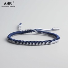 AMIU Tibetan Buddhist Lucky Charm Tibetan Bracelets & Bangles For Women Men Handmade Knots Friendship Christmas Gift Bracelet 2024 - buy cheap
