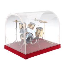 1/12 conjunto de tambor para bonecas, em miniatura, cobre, modelo com caixa de exibição, instrumentos musicais, enfeites, figuras de ação, acessórios, presente para crianças 2024 - compre barato